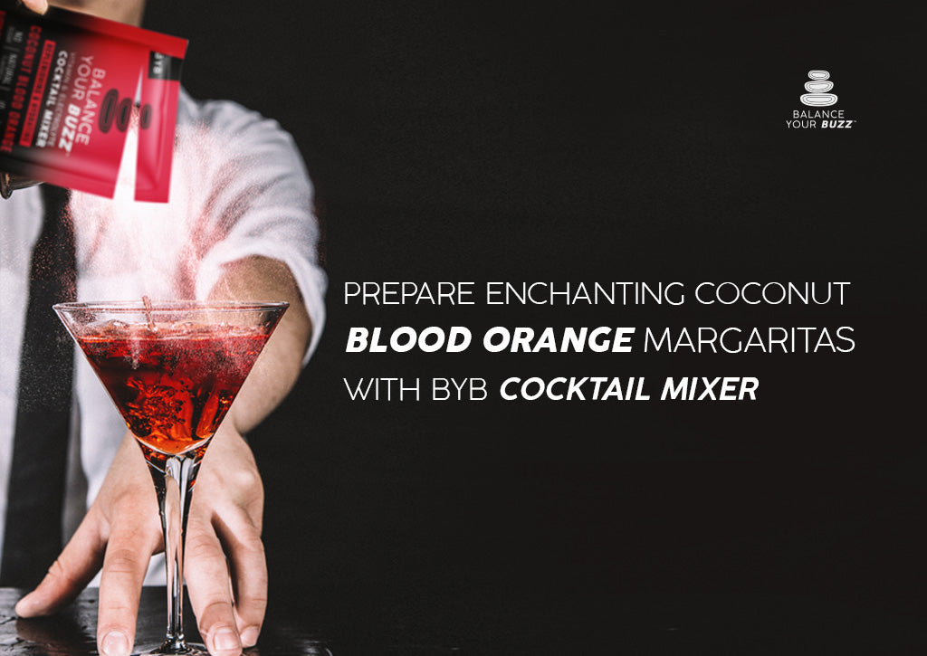 Prepare Enchanting Coconut Blood Orange Margaritas With BYB Cocktail mixers